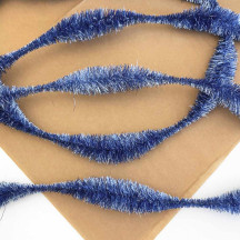 Large 5" Bump Chenille in Metallic Ice Blue~ 1 yd. (8 bumps)